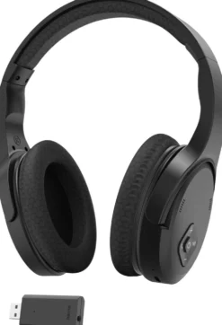 Hama langattomat TV-kuulokkeet, Over-Ear, 2.4GHz + Bluetooth dongle, integroidut säätimet