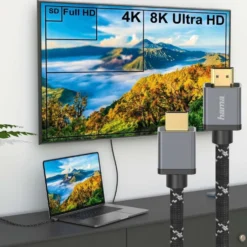 Hama Ultra High Speed HDMI™-johto, uros - uros, 8K, Metal, 3,0 m