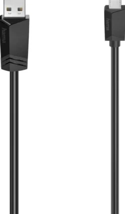 Hama USB-kaapeli, USB-A uros - Micro-USB uros, USB 2.0, 480 Mbit/s, 0,75 m