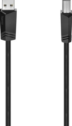 Hama USB-kaapeli, USB-A uros - USB-B uros, USB 2.0, 480 Mbit/s, 1,5 m