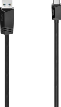 Hama USB-kaapeli, USB-C uros - USB-A uros, USB 3.2 Gen 1, 5 Gbit/s, 1,5 m