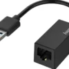 Hama Verkkoadapteri, USB-A uros - LAN/Ethernet naaras, USB 3.0, Gigabit Ethernet