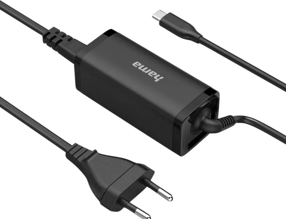 Hama virtalähde USB-C, GaN, Power Delivery, 5-20V/65W