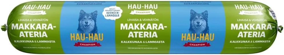 Hau-Hau Champion Makkara-ateria kalkkunaa ja lammasta 500 g