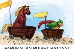 Hautanen, Papukaijan puiset rattaat