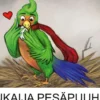Hautanen, Papukaija pesäpuuhissa