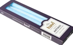 Havi antiikkikynttilä vaaleansininen 28cm 4kpl 8 h