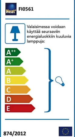 Heat kattospottivalaisin Alfa Easy 3-osainen