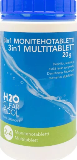 H2O 3in1 Monitehotabletti 20 g 1 kg