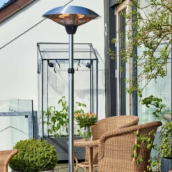 HORTUS Terassilämmitin, lattiamalli 'teleskooppi' 900/1200/2100 W HA
