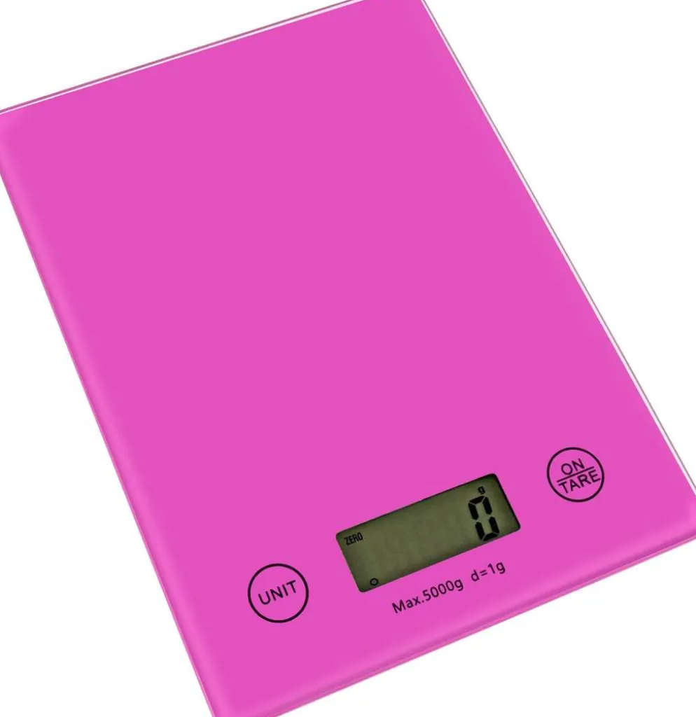 House elektroninen keittiövaaka pinkki