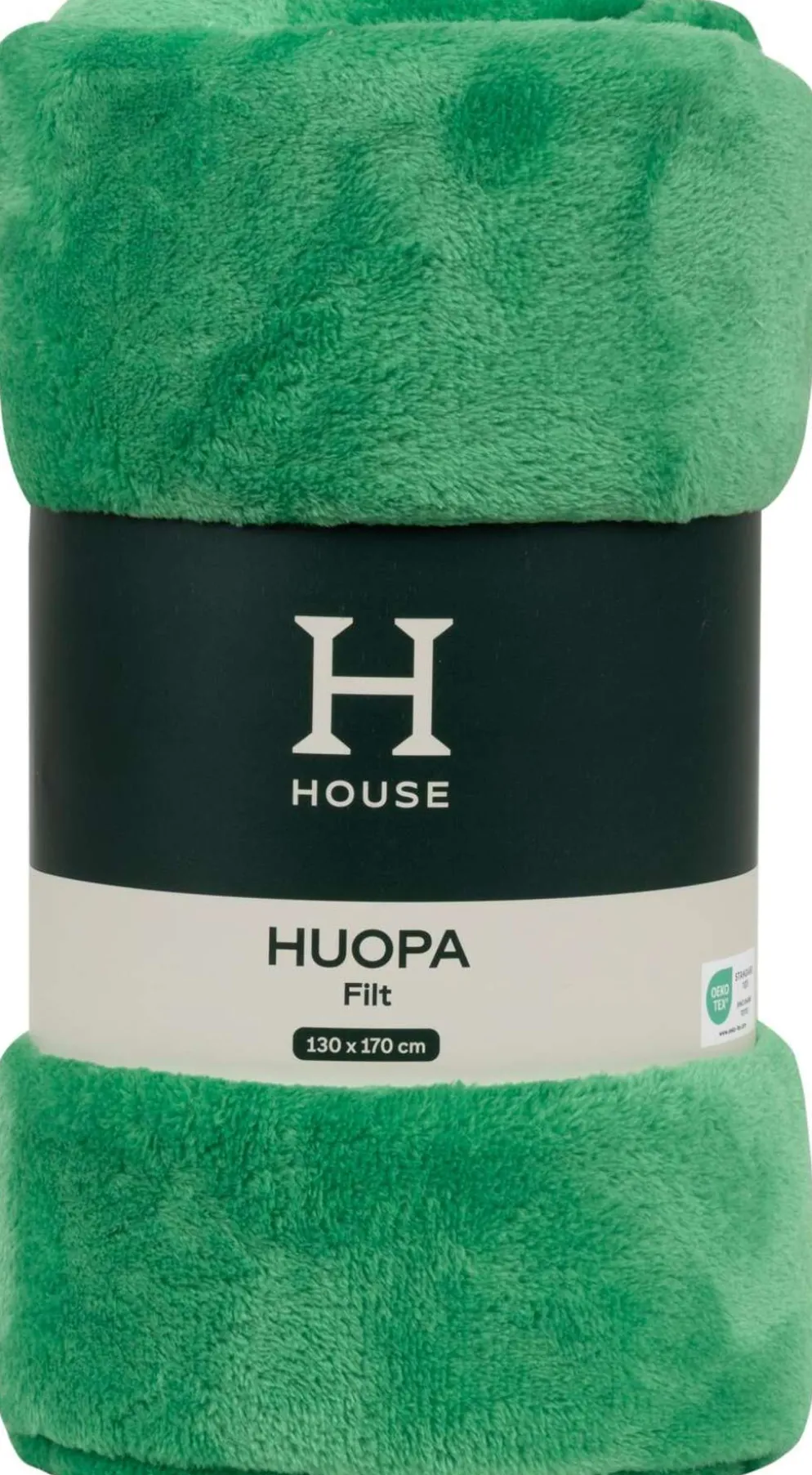 House huopa Solid 130x170 cm kirkas vihreä