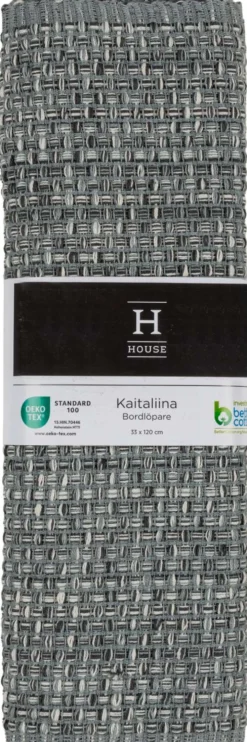 House kaitaliina Every day rib 33x120 cm tumma harmaa