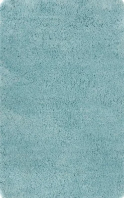 House kylpyhuoneenmatto Shaggy 50 x 80 cm turkoosi