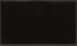 House kynnysmatto Embossed Check 45 x 75 cm musta