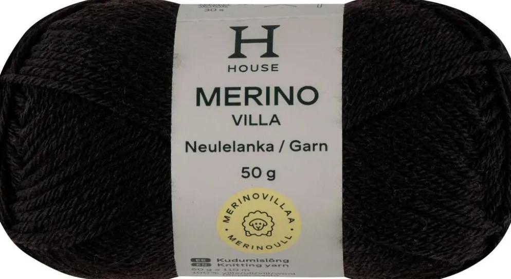 House lanka merinovilla 50g CNE-1833 black