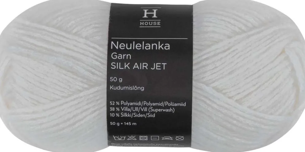 House lanka Silk Air Jet 50 g White 208