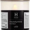 House LED-hautakynttilä