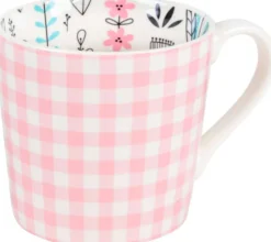 House muki Ruutu 4 dl, pinkki