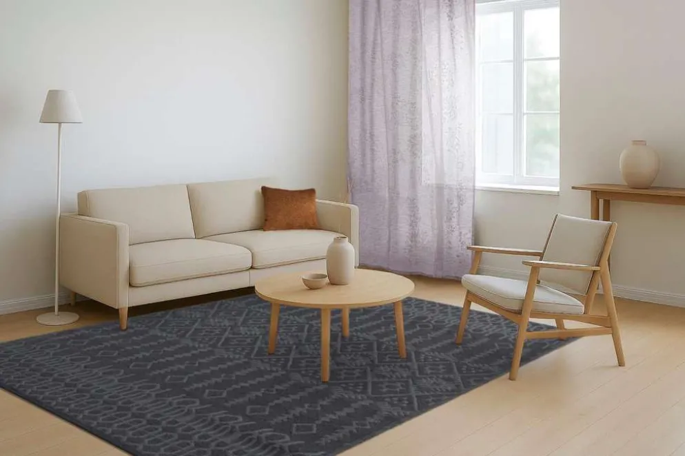 House muovimatto Ornament 160x230cm harmaa