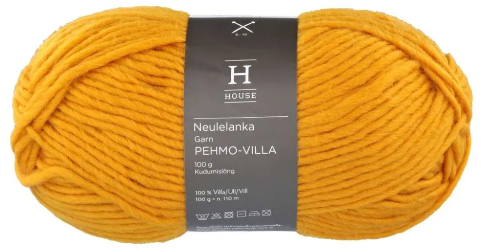 House neulelanka Pehmovilla 112706 100 g Dark Yellow 10429