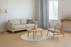 House nukkamatto Puffy pyöreä 80 cm kerma