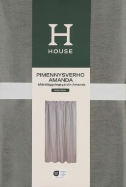House pimennysverho Amanda 140 x 250 dark grey
