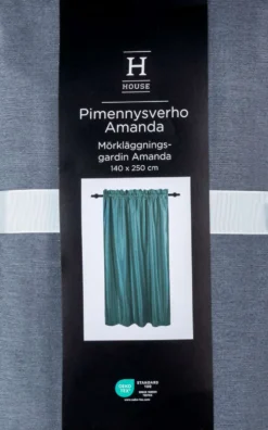 House pimennysverho Amanda 140 x 250 dark grey