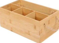 House säilytyskori bambu jakajalla BU-B824
