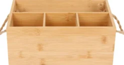 House säilytyskori bambu jakajalla BU-B824