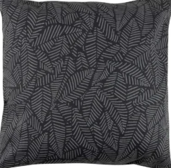 House sisustustyynynpäällinen Outline leaves 50x50 cm tummanharmaa