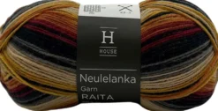 House sukkalanka Raita-kuvio 100 g Orange/yellow/wine/grey 82445