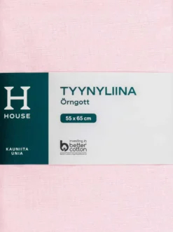 House tyynyliina 55 x 65 cm vaaleanpunainen
