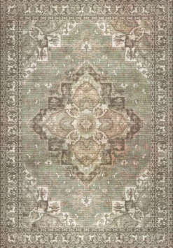 ihankotona Kuviollinen matto Zahra 200x290 cm vihreä