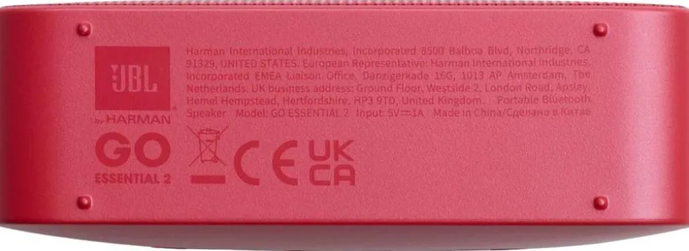 JBL Bluetooth kaiutin Go Essential 2 punainen
