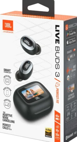 JBL Bluetooth vastamelunappikuulokkeet Live Buds 3 musta