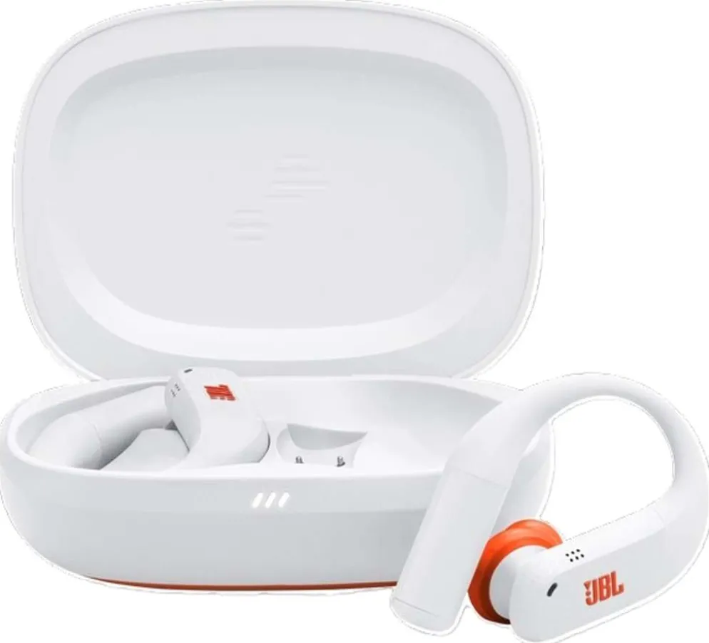 JBL langattomat Sport vastamelunappikuulokkeet Endurance Peak 4 valkoinen
