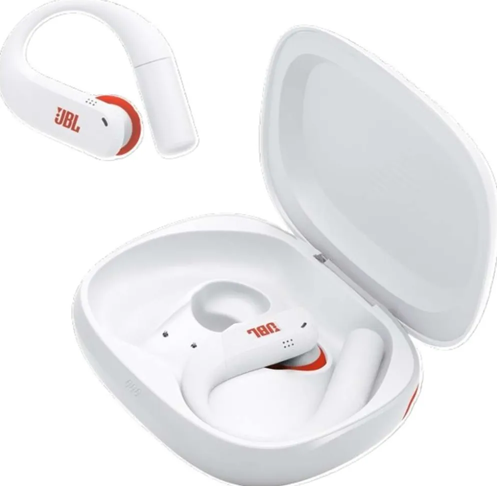 JBL langattomat Sport vastamelunappikuulokkeet Endurance Peak 4 valkoinen
