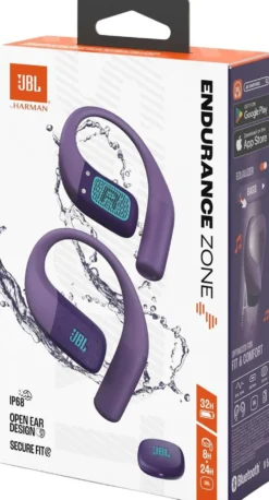 JBL langattomat urheilukuulokkeet Encurance Zone violetti
