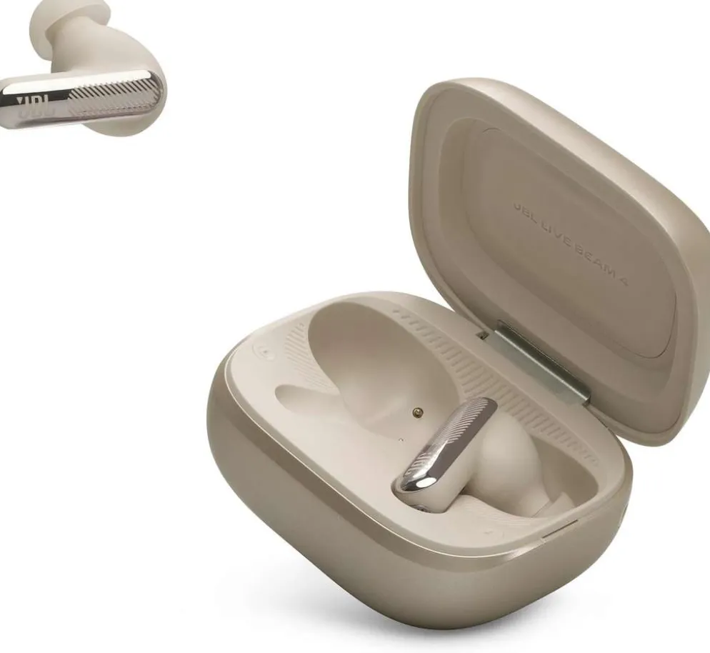 JBL langattomat vastamelunappikuulokkeet Live Beam 4 beige