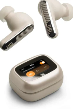 JBL langattomat vastamelunappikuulokkeet Live Beam 4 beige