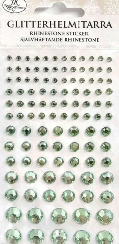 J.K. Primeco glitterhelmitarra vaaleanvihreä