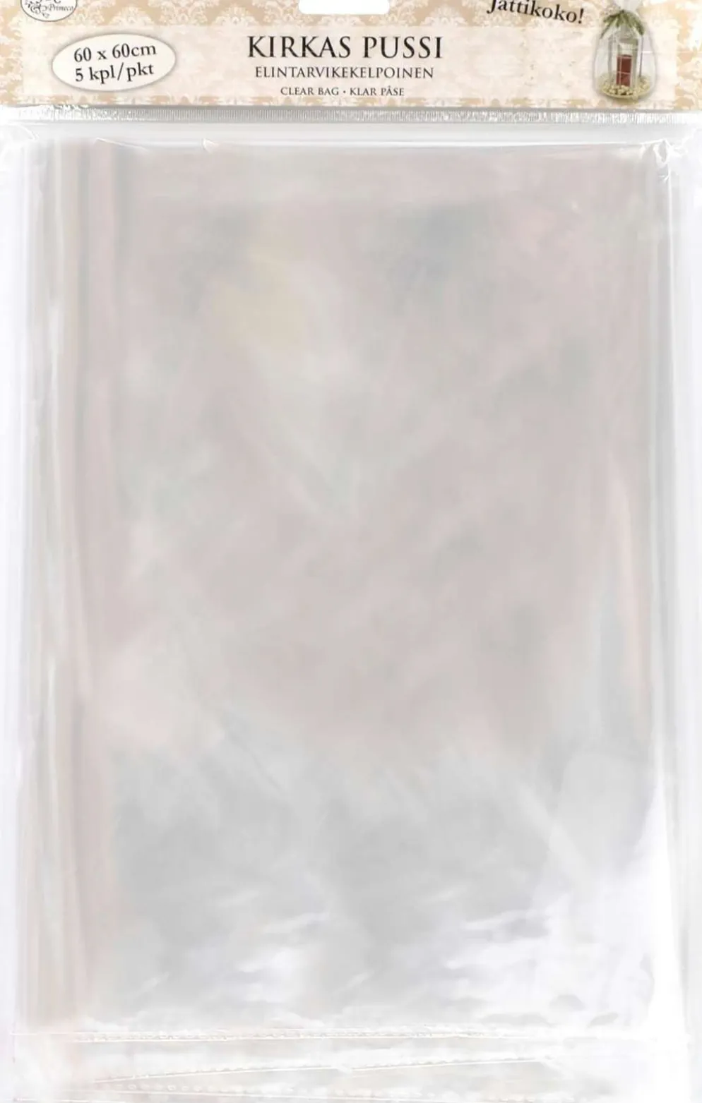 J.K. Primeco kirkas pussi 60 x 60 cm 5 kpl