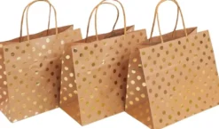J.K. Primeco lahjakassi S Pallo kultafolio uusioruskea 3 kpl