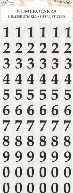 J.K. Primeco numerotarra pieni
