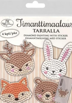 J.K. Primeco Timanttimaalaustarra Eläimet 4kpl