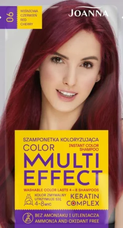 Joanna Multi Effect shampoo Cherry Red 06