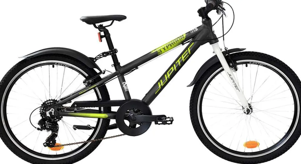 Jupiter Typhoon 24" maastopyörä 6-vaihdetta runko 29 cm musta