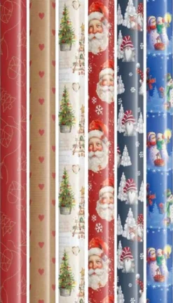Karto Joulupaperi 70 cm 10 m 1 kpl, erilaisia