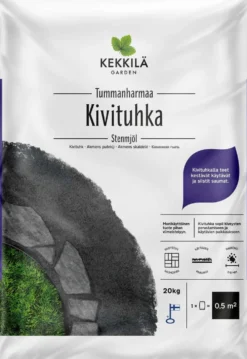 Kekkilä Kivituhka tummanharmaa 20 kg, lava 56 säkkiä